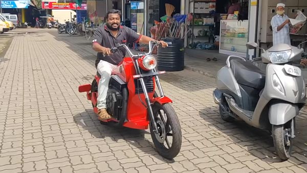 ಎಲೆಕ್ಟ್ರಿಕ್ ಬೈಕ್ ತಯಾರಿಸಿದ ಸೈಕಲ್ ಶಾಪ್ ಮಾಲೀಕ
