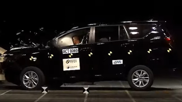 ಕ್ರ್ಯಾಶ್ ಟೆಸ್ಟಿಂಗ್‌ನಲ್ಲಿ ಗರಿಷ್ಠ ರೇಟಿಂಗ್ ಪಡೆದ 2020ರ ಇನೋವಾ