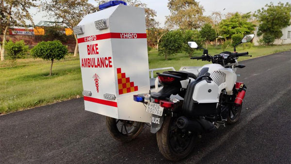 ದ್ವಿಚಕ್ರ ವಾಹನ ಆಂಬ್ಯುಲೆನ್ಸ್‌ಗಳನ್ನು ಆರೋಗ್ಯ ಇಲಾಖೆಗೆ ದಾನ ಮಾಡಿದ ಹೀರೋ ಮೋಟೊಕಾರ್ಪ್