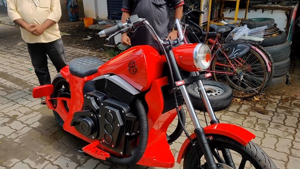 ಎಲೆಕ್ಟ್ರಿಕ್ ಬೈಕ್ ತಯಾರಿಸಿದ ಸೈಕಲ್ ಶಾಪ್ ಮಾಲೀಕ