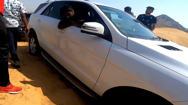 ದುಬಾರಿ ಬೆಲೆಯ ಕಾರನ್ನು ರಕ್ಷಿಸಿದ ಮಹೀಂದ್ರಾ ಥಾರ್ ಎಸ್‌ಯುವಿ