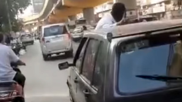 ತಪ್ಪಿಸಿಕೊಳ್ಳಲು ಯತ್ನಿಸಿ ಕೊನೆಗೂ ಸಿಕ್ಕಿಬಿದ್ದ ಕಾರು ಚಾಲಕ