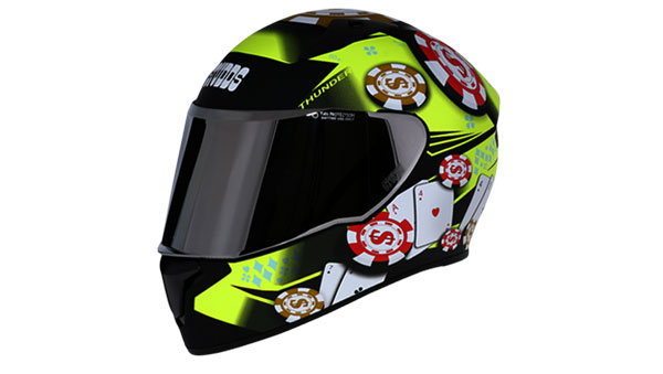 ಹೊಸ ವಿನ್ಯಾಸದ ಥಂಡರ್ ಡಿ6 ಡಿಕೋರ್ ಹೆಲ್ಮೆಟ್ ಬಿಡುಗಡೆ ಮಾಡಿದ ಸ್ಟಡ್ಸ್