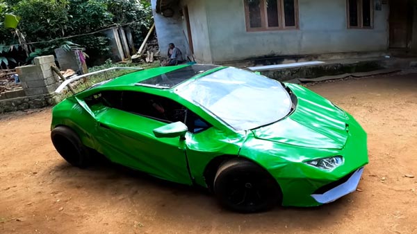 ಸ್ಕ್ರಾಪ್'ಗಳಿಂದ ತಯಾರಾಯ್ತು ಅತಿ ಚಿಕ್ಕ ಲ್ಯಾಂಬೊರ್ಗಿನಿ ಕಾರು
