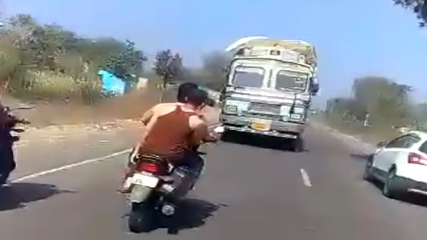 ದಿಢೀರನೆ ಕೈಕೊಟ್ಟ ಬ್ರೇಕ್, 3 ಕಿ.ಮೀ ರಿವರ್ಸ್ ಗೇರಿನಲ್ಲಿ ಸಾಗಿದ ಟ್ರಕ್ ಚಾಲಕ