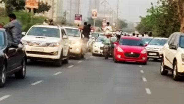 ಗ್ಯಾಂಗ್​ಸ್ಟರ್ ಸ್ವಾಗತಕ್ಕೆ ಜೈಲಿನ ಬಳಿ ಬಂದ 300ಕ್ಕೂ ಹೆಚ್ಚು ಕಾರುಗಳು