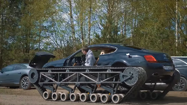 ಅಲ್ಟ್ರಾಟ್ಯಾಂಕ್ ಮಾದರಿಯಲ್ಲಿ ಮಾಡಿಫೈಗೊಂಡ ಐಷಾರಾಮಿ ಬೆಂಟ್ಲಿ ಕಾರು