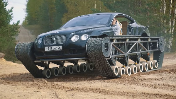 ಅಲ್ಟ್ರಾಟ್ಯಾಂಕ್ ಮಾದರಿಯಲ್ಲಿ ಮಾಡಿಫೈಗೊಂಡ ಐಷಾರಾಮಿ ಬೆಂಟ್ಲಿ ಕಾರು