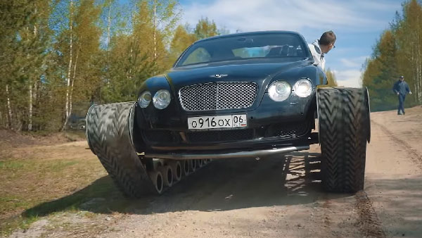 ಅಲ್ಟ್ರಾಟ್ಯಾಂಕ್ ಮಾದರಿಯಲ್ಲಿ ಮಾಡಿಫೈಗೊಂಡ ಐಷಾರಾಮಿ ಬೆಂಟ್ಲಿ ಕಾರು