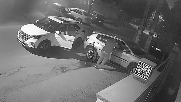 ಕ್ರೆಟಾ ಕಾರಿನಲ್ಲಿ ಬಂದು ಜೀಪ್ ಕಂಪಾಸ್ ಕಾರು ಕದ್ದ ಖದೀಮರು