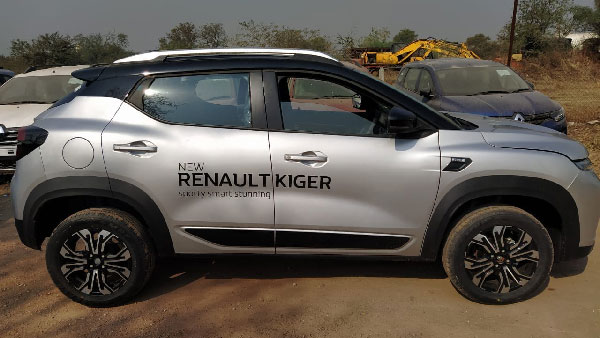 ಹೊಸ ಬಣ್ಣಗಳ ಆಯ್ಕೆಯೊಂದಿಗೆ ಡೀಲರ್ಸ್ ಯಾರ್ಡ್‌ನಲ್ಲಿ ಕಂಡುಬಂದ ರೆನಾಲ್ಟ್ ಕಿಗರ್ 