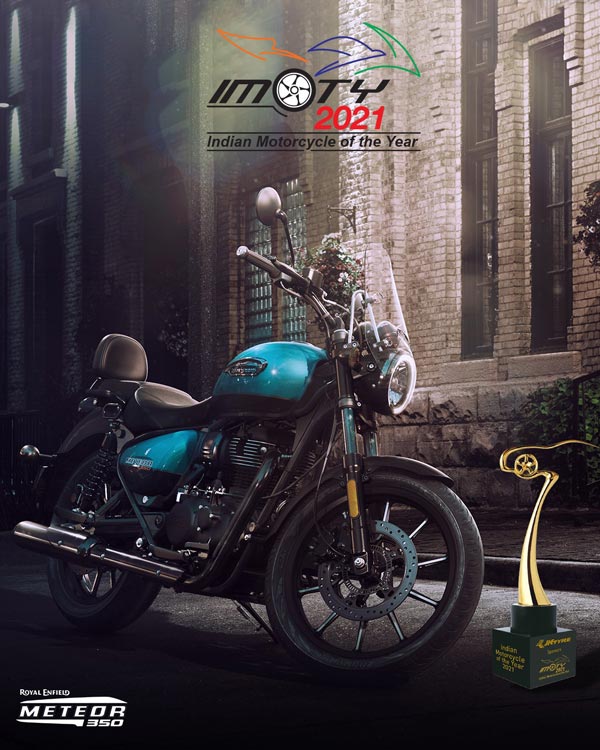 ವಿನೂತನ ವೈಶಿಷ್ಟ್ಯತೆಯೊಂದಿಗೆ ಪ್ರತಿಷ್ಠಿತ ಪ್ರಶಸ್ತಿಗೆ ಭಾಜನವಾದ ರಾಯಲ್ ಎನ್‌ಫೀಲ್ಡ್ ಮಿಟಿಯೊರ್ 350