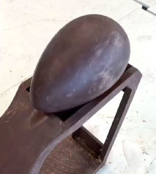 ಚಾಕೊಲೇಟ್‌ನಿಂದ ತಯಾರಾದ ಕ್ರೂಸರ್ ಮಾದರಿಯ ಬೈಕ್