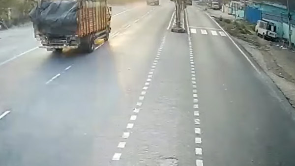 ಭೀಕರ ರಸ್ತೆ ಅಪಘಾತಕ್ಕೆ ಕಾರಣನಾದ ಬೈಕ್ ಸವಾರ