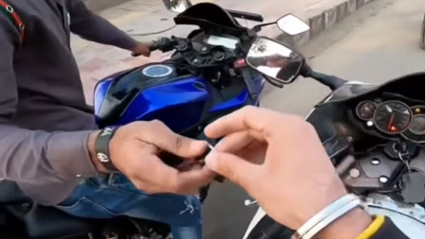 ಗೆಳತಿ ಮುಂದೆ ಬಿಲ್ಡಪ್ ಕೊಡಲು ಹೋಗಿ ಕೊನೆಗೆ ಕ್ಷಮೆಯಾಚಿಸಿದ ಆರ್ 15 ಬೈಕ್ ಸವಾರ