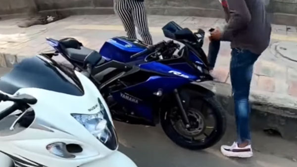 ಗೆಳತಿ ಮುಂದೆ ಬಿಲ್ಡಪ್ ಕೊಡಲು ಹೋಗಿ ಕೊನೆಗೆ ಕ್ಷಮೆಯಾಚಿಸಿದ ಆರ್ 15 ಬೈಕ್ ಸವಾರ