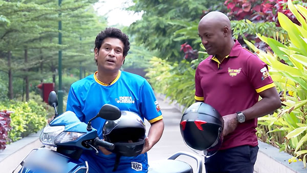 ರಸ್ತೆ ಸುರಕ್ಷತೆ ವೀಡಿಯೊದಲ್ಲಿ ಕಾಣಿಸಿಕೊಂಡ ಕ್ರಿಕೆಟ್ ದಿಗ್ಗಜರು