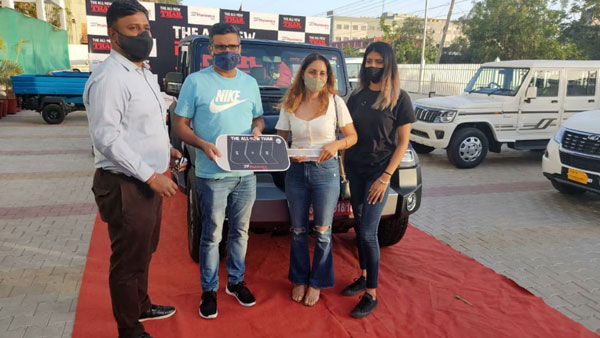 ಥಾರ್ ಎಸ್‌ಯುವಿ ವಿತರಣೆ ಪಡೆದುಕೊಂಡ ಶುಭ್ ಮನ್ ಗಿಲ್ ಕುಟುಂಬ