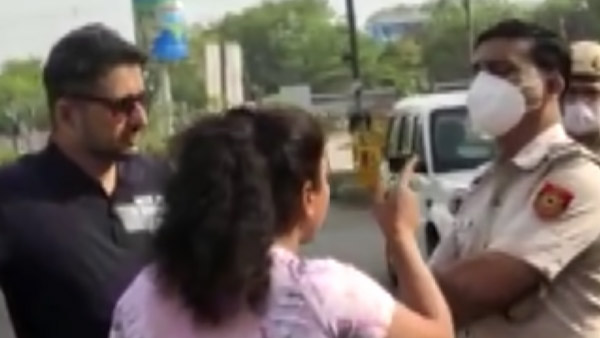 ಫೇಸ್‌ಮಾಸ್ಕ್ ಧರಿಸದೇ ಪೊಲೀಸರ ಜೊತೆಗೆ ಅನುಚಿತವಾಗಿ ವರ್ತಿಸಿದ ದಂಪತಿ