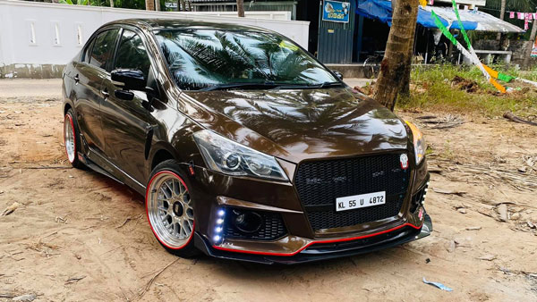 ಮಾಡಿಫೈಗೊಂಡು ಮಿಂಚುತ್ತಿರುವ ಮಾರುತಿ ಸುಜುಕಿ ಸಿಯಾಜ್ ಕಾರು