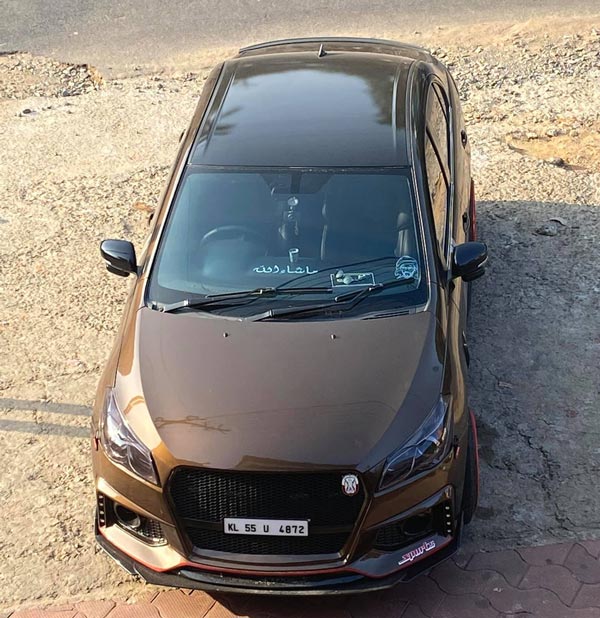 ಮಾಡಿಫೈಗೊಂಡು ಮಿಂಚುತ್ತಿರುವ ಮಾರುತಿ ಸುಜುಕಿ ಸಿಯಾಜ್ ಕಾರು