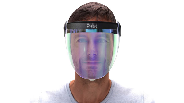 ಕೋವಿಡ್ ಅಬ್ಬರ: ಸ್ಟೀಲ್‌ಬರ್ಡ್ ಫೇಸ್-ಶೀಲ್ಡ್‌ಗಳಿಗೆ ಭರ್ಜರಿ ಬೇಡಿಕೆ