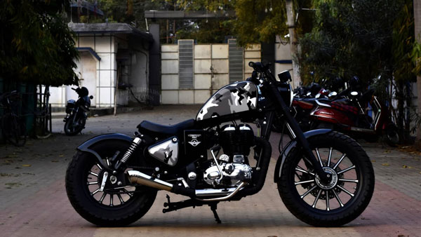 ಮಾಡಿಫೈಗೊಂಡು ರಗಡ್ ಲುಕ್‍ನಲ್ಲಿ ಮಿಂಚಿದ ರಾಯಲ್ ಎನ್‌ಫೀಲ್ಡ್ ಕ್ಲಾಸಿಕ್ 350 ಬೈಕ್