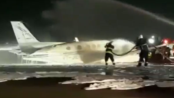 ಪೈಲಟ್ ಚಾಣಾಕ್ಷತನದಿಂದ ಭಾರೀ ಅನಾಹುತದಿಂದ ಪಾರಾದ ಏರ್ ಆಂಬ್ಯುಲೆನ್ಸ್