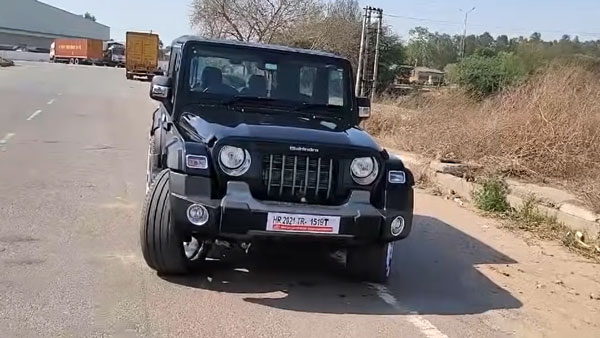 22 ಇಂಚಿನ ಅಲಾಯ್ ವ್ಹೀಲ್‌ನೊಂದಿಗೆ ಮಾಡಿಫೈಗೊಂಡ ಥಾರ್ ಎಸ್‌ಯುವಿ