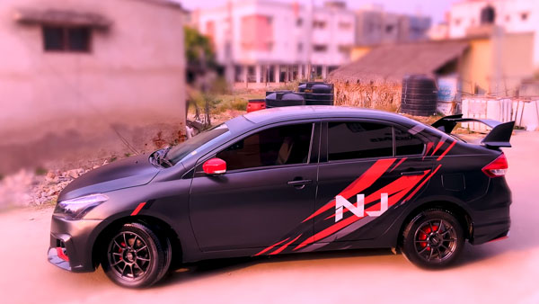 ಸ್ಪೋರ್ಟಿ ಲುಕ್‍‍‍ನಲ್ಲಿ ಮಾಡಿಫೈಗೊಂಡ ಮಾರುತಿ ಸುಜುಕಿ ಸಿಯಾಜ್ ಕಾರು