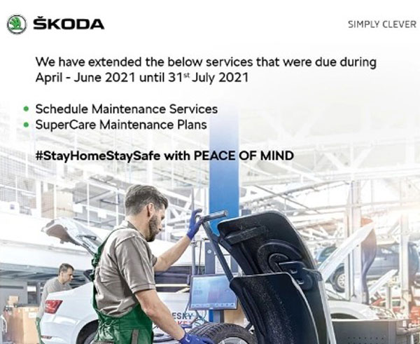 ಮೇ ತಿಂಗಳಿನಲ್ಲಿ ಕೊನೆಗೊಳ್ಳಲಿರುವ ಕಾರುಗಳ ವಾರಂಟಿ ಅವಧಿ ವಿಸ್ತರಿಸಿದ ಸ್ಕೋಡಾ