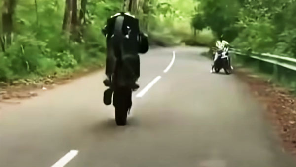 ಪೊಲೀಸರಿಗೆ ಸೆಡ್ಡು ಹೊಡೆದು ಸ್ಟಂಟ್ ಮಾಡಿದ ಯುವಕನ ಡಿಎಲ್ ರದ್ದು ಪಡಿಸಿದ ಆರ್‌ಟಿಒ