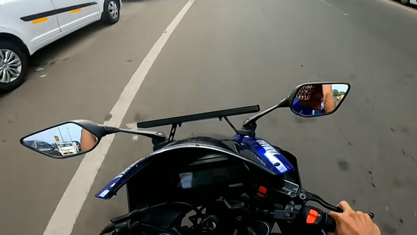 ಬೈಕಿನ ಮಡ್ ಗಾರ್ಡ್ ತೆಗೆದು ಹಾಕಿದ ಯುವಕನಿಗೆ ದಂಡ ವಿಧಿಸಿದ ಸಾರಿಗೆ ಇಲಾಖೆ