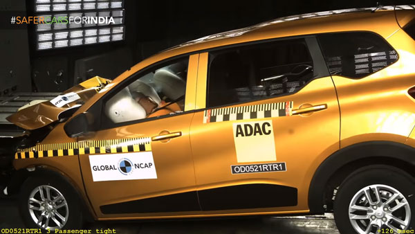 ಕ್ರ್ಯಾಶ್ ಟೆಸ್ಟಿಂಗ್‌ನಲ್ಲಿ ಅತ್ಯುತ್ತಮ ರೇಟಿಂಗ್ಸ್ ಪಡೆದುಕೊಂಡ ರೆನಾಲ್ಟ್ ಟ್ರೈಬರ್