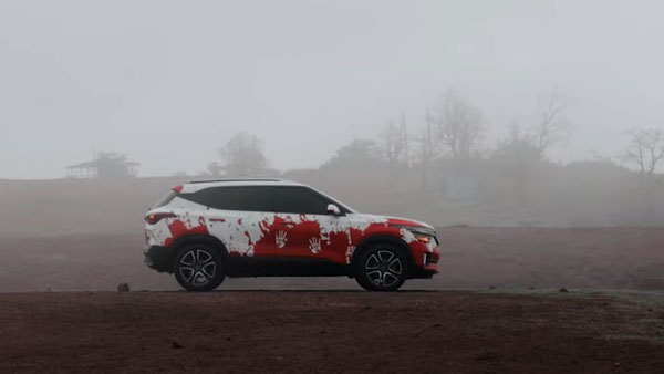 ಹಾರರ್ ಸಿನಿಮಾ ಶೈಲಿಯಲ್ಲಿ ಕಸ್ಟಮೈಸ್'ಗೊಂಡ ಕಿಯಾ ಸೆಲ್ಟೊಸ್ ಎಸ್‌ಯುವಿ