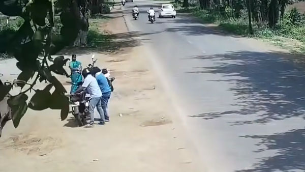 ಕುಡಿದು ವಾಹನ ಚಾಲನೆ ಮಾಡಿ ಅವಾಂತರ ಸೃಷ್ಟಿಸಿದ ಬೈಕ್ ಸವಾರ