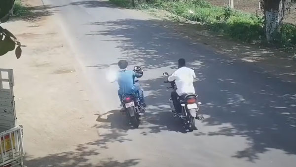 ಕುಡಿದು ವಾಹನ ಚಾಲನೆ ಮಾಡಿ ಅವಾಂತರ ಸೃಷ್ಟಿಸಿದ ಬೈಕ್ ಸವಾರ