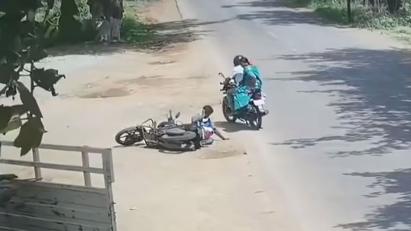 ಕುಡಿದು ವಾಹನ ಚಾಲನೆ ಮಾಡಿ ಅವಾಂತರ ಸೃಷ್ಟಿಸಿದ ಬೈಕ್ ಸವಾರ