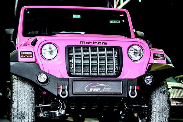 ಪಿಂಕ್ ಬಣ್ಣದಲ್ಲಿ ಮಿಂಚಿದ ನ್ಯೂ ಜನರೇಷನ್ ಮಹೀಂದ್ರಾ ಥಾರ್ ಎಸ್‌ಯುವಿ