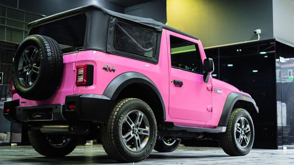 ಪಿಂಕ್ ಬಣ್ಣದಲ್ಲಿ ಮಿಂಚಿದ ನ್ಯೂ ಜನರೇಷನ್ ಮಹೀಂದ್ರಾ ಥಾರ್ ಎಸ್‌ಯುವಿ