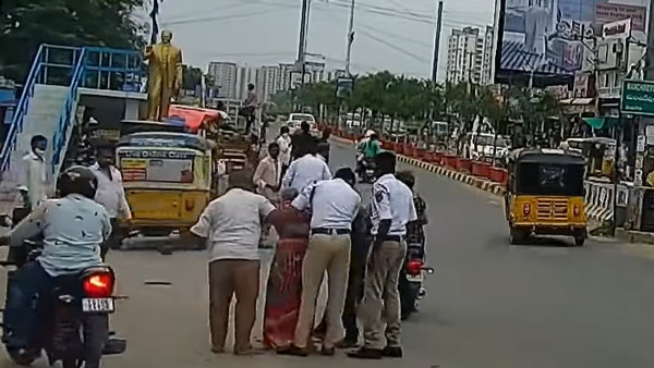 ವಯೋ ವೃದ್ಧೆಗೆ ಗುದ್ದಿ ಪರಾರಿಯಾದ ಅಪ್ರಾಪ್ತ ವಯಸ್ಕ ಸ್ಕೂಟರ್ ಸವಾರ