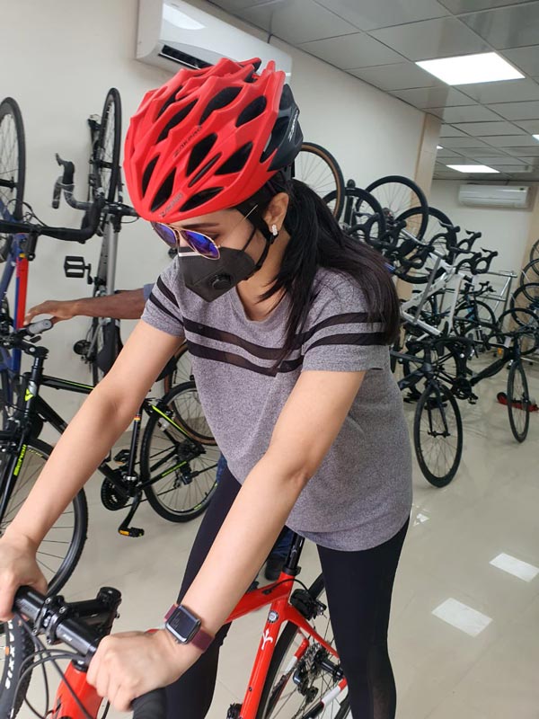 ಹೊಸ ಸೈಕಲ್‌ ಖರೀದಿಸಿದ ಬಹುಭಾಷಾ ನಟಿ ತ್ರಿಷಾ ಕೃಷ್ಣನ್