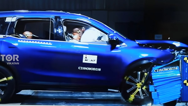 Mahindra XUV700 ಎಸ್‌ಯುವಿ ಕ್ರ್ಯಾಶ್ ಟೆಸ್ಟ್