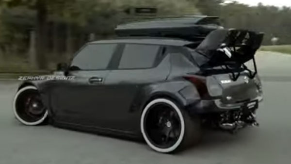 ಹಿಂಭಾಗದ ಎಂಜಿನ್ ಹೊಂದಿರುವ ಸ್ವಿಫ್ಟ್ ಕಾರಿನ ರೆಂಡರ್ ವೀಡಿಯೊ ಬಿಡುಗಡೆಗೊಳಿಸಿದ ಯುಟ್ಯೂಬರ್