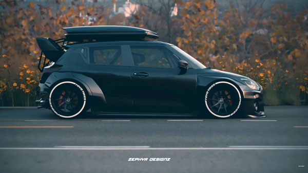 ಹಿಂಭಾಗದ ಎಂಜಿನ್ ಹೊಂದಿರುವ ಸ್ವಿಫ್ಟ್ ಕಾರಿನ ರೆಂಡರ್ ವೀಡಿಯೊ ಬಿಡುಗಡೆಗೊಳಿಸಿದ ಯುಟ್ಯೂಬರ್