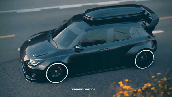 ಹಿಂಭಾಗದ ಎಂಜಿನ್ ಹೊಂದಿರುವ ಸ್ವಿಫ್ಟ್ ಕಾರಿನ ರೆಂಡರ್ ವೀಡಿಯೊ ಬಿಡುಗಡೆಗೊಳಿಸಿದ ಯುಟ್ಯೂಬರ್