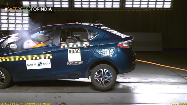 Tigor EV ಕ್ರ್ಯಾಶ್ ಟೆಸ್ಟಿಂಗ್‌ನಲ್ಲಿ ಗರಿಷ್ಠ ಸೇಫ್ಟಿ ರೇಟಿಂಗ್ ಪಡೆದುಕೊಂಡ Tata Motors