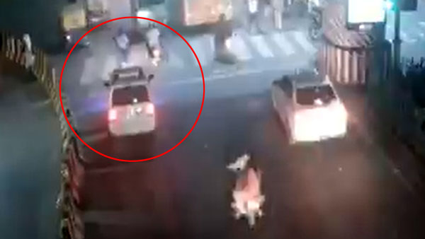 ಸಾರ್ವಜನಿಕ ರಸ್ತೆಯಲ್ಲಿ ಕ್ಯಾಬ್ ಚಾಲಕನಿಗೆ ಹಿಗ್ಗಾ ಮುಗ್ಗಾ ಥಳಿಸಿದ ಯುವತಿ