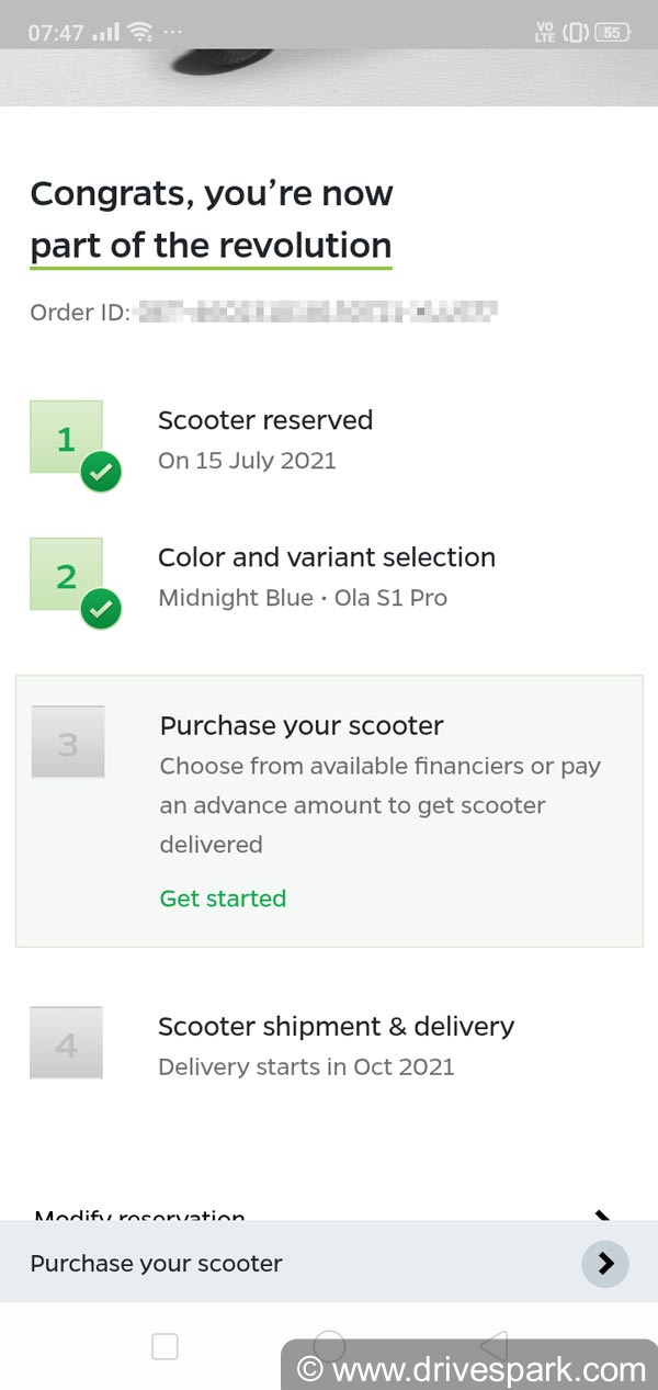 Ola Electric ಸ್ಕೂಟರ್ ಅನ್ನು ಆನ್ ಲೈನ್ ಮೂಲಕ ಖರೀದಿಸುವ ವಿಧಾನಗಳಿವು