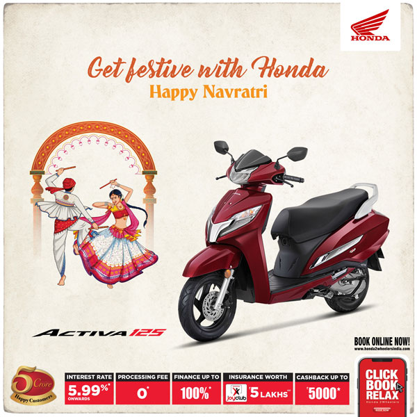 ದ್ವಿಚಕ್ರ ವಾಹನಗಳ ಮಾರಾಟದ ಮೇಲೆ ಭರ್ಜರಿ ಕೊಡುಗೆಗಳನ್ನು ಘೋಷಿಸಿದ Honda Motorcycle